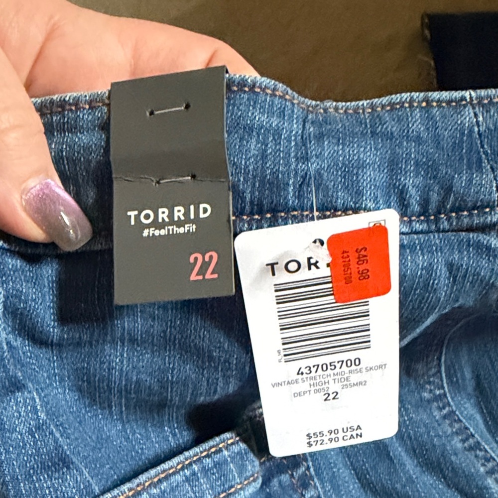 Torrid High Rise Vintage Blue Jeans